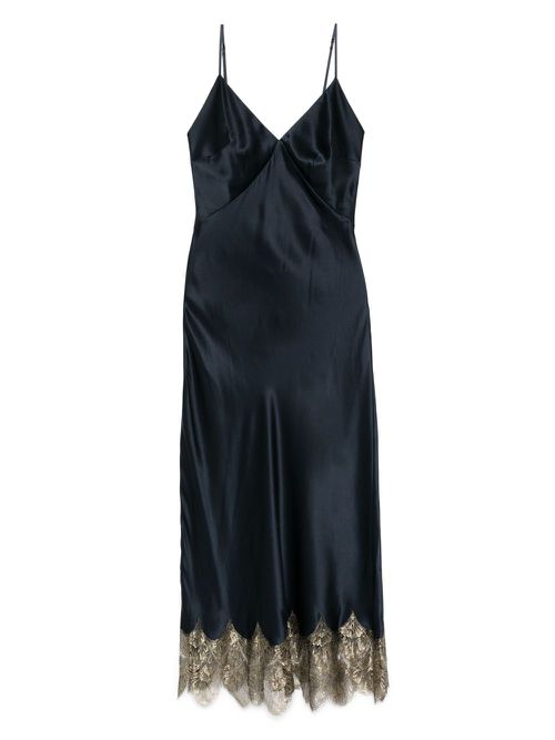 Midi matinee slip dress - Blue