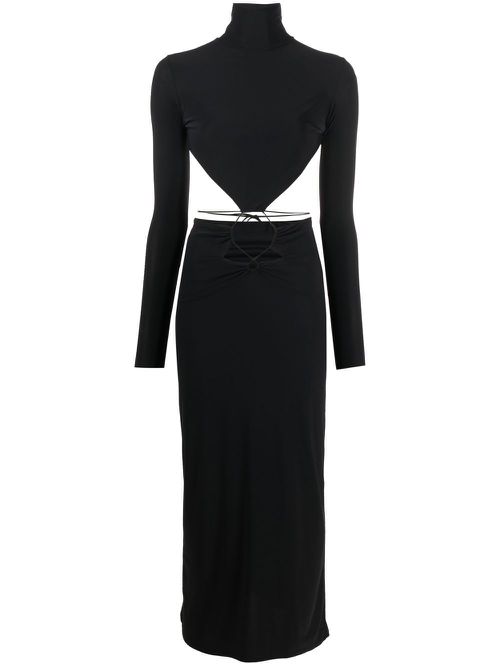 Cut-out midi dress - Black