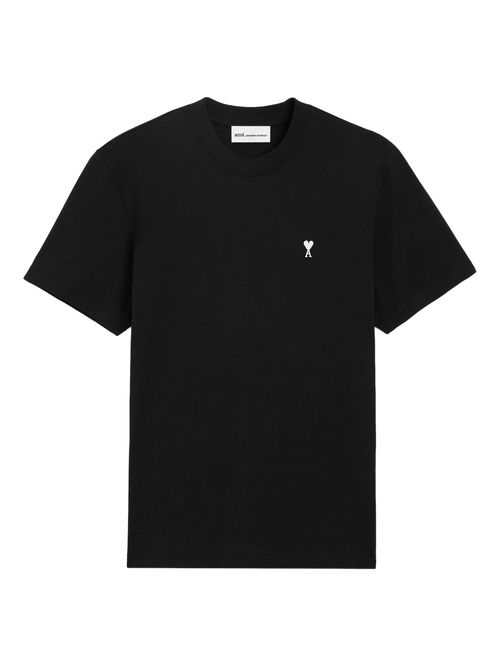 Ami Paris Ami de Couer White ogo T-Shirt in Black - Black