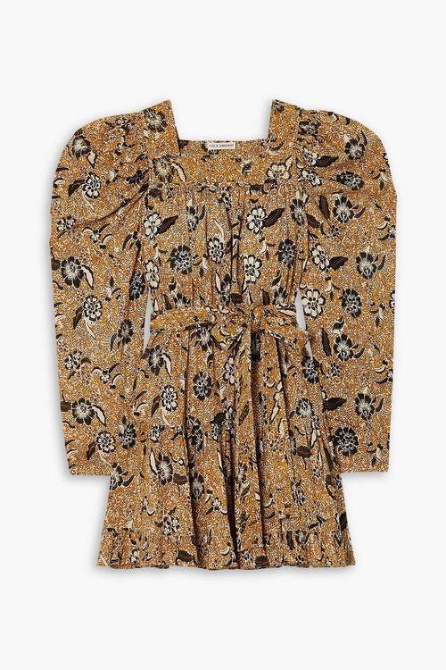 Nailah floral-print cotton-blend mini dress