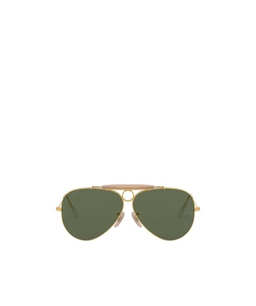 Shooter aviator-frame sunglasses