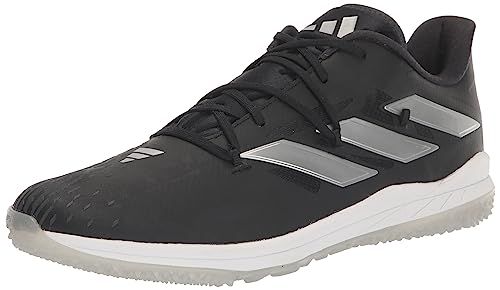 Adidas mens Adizero Afterburner 9 Turf Core Black/Silver Metallic/Carbon