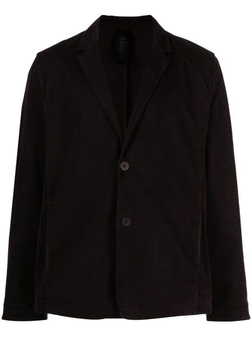 Narrow-lapels single-breasted blazer - Purple