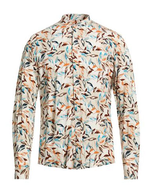 Man Shirt Beige Size M Viscose