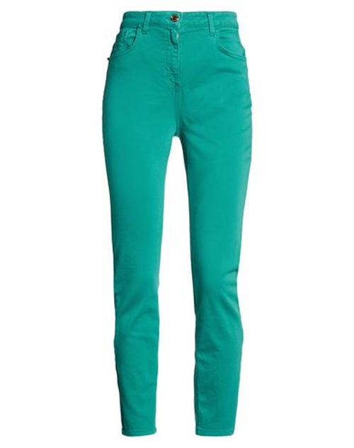 Woman Jeans Green Size 28 Cotton, Elastomultiester, Elastane