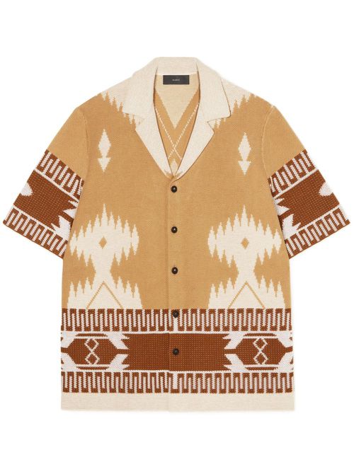 Icon jacquard piqué shirt - Neutrals