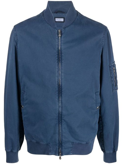 Zip-up bomber jacket - Blue