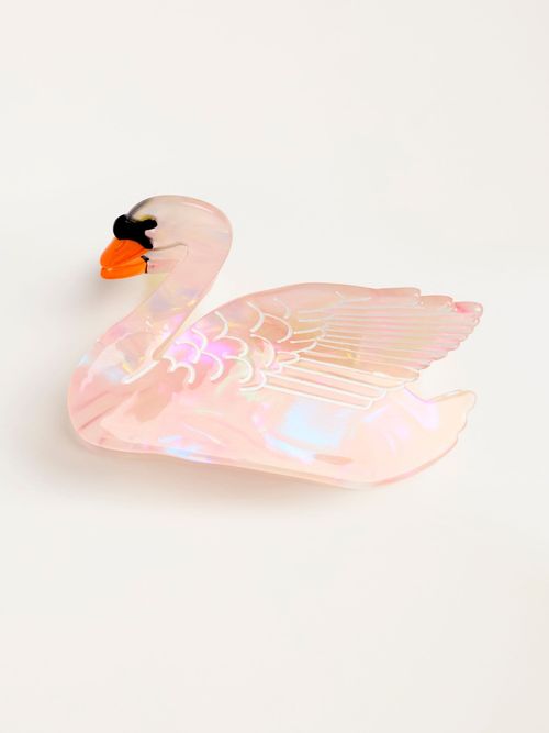 FatFace Pink Swan Claw Clip