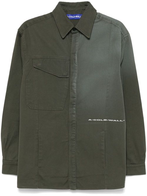 Oxidise shirt jacket - GREY-GREEN OLIVE GREY