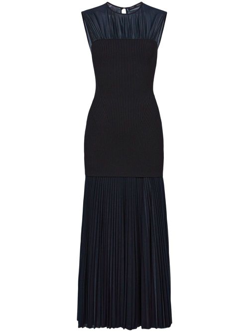 Niki semi-sheer dress - Blue