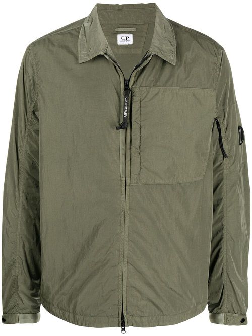 Lens detail zipped jacket - Green