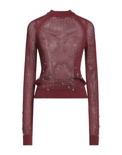 Woman Sweater Burgundy Size S Cotton