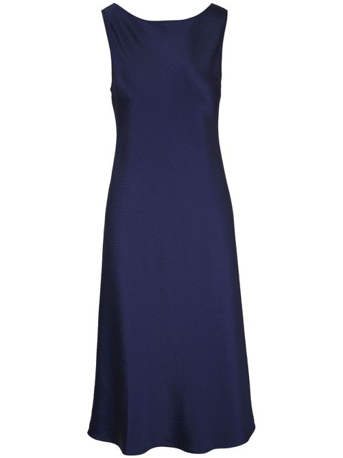Silk midi dress - Blue