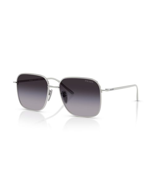 Prada Women's Square Sunglasses, Pr C54SD - Silver