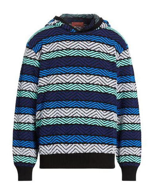 Man Sweater Blue Size 38 Cotton, Polyamide
