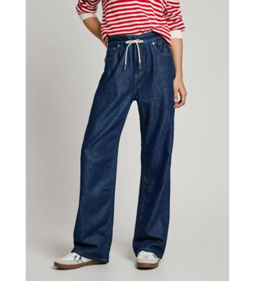 Pepe Jeans for woman. PL205004 Cord blue straight fit jeans (32/30), Casual, Cotton, Denim, Sustainable