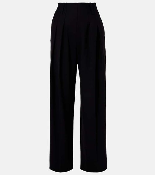 High-rise wide-leg pants