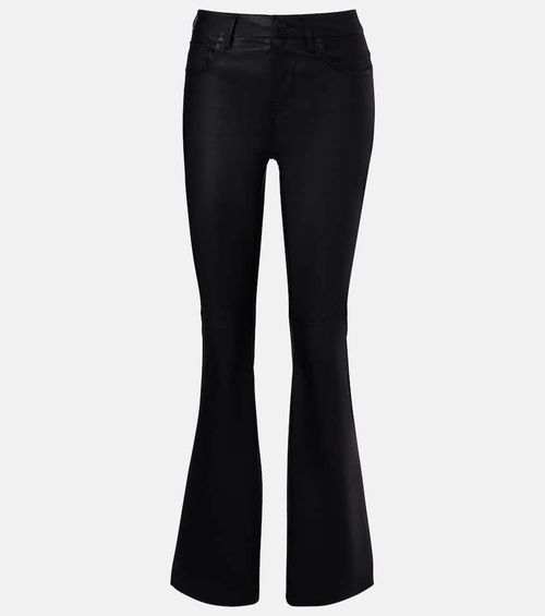 Sophie leather bootcut pants