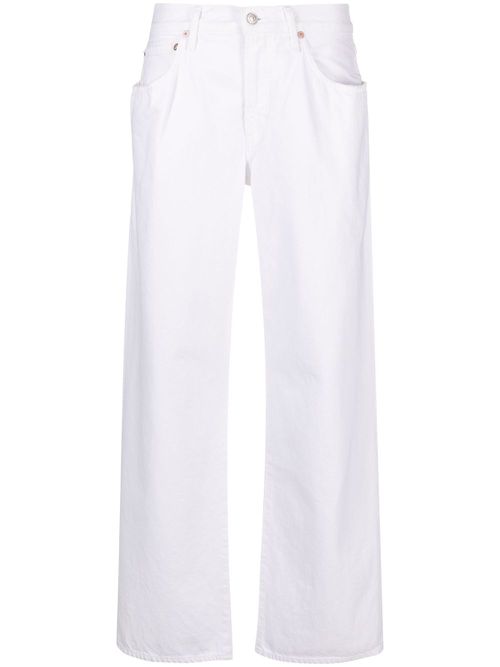Fusion low-rise organic cotton jeans - White