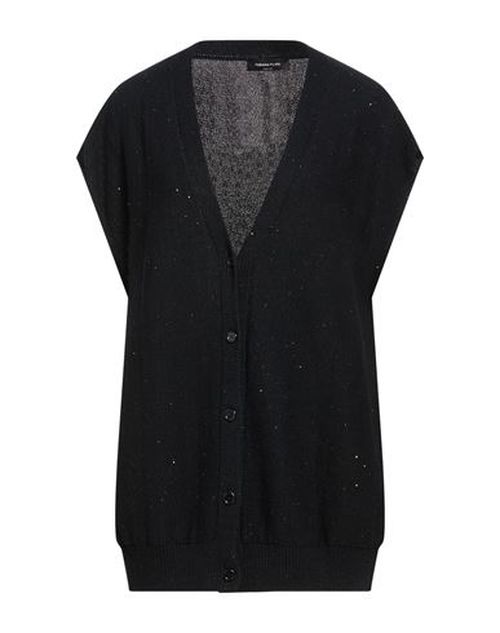 Woman Cardigan Midnight blue Size 10 Cotton, Linen, Polyester