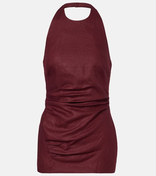 Fia halterneck linen top