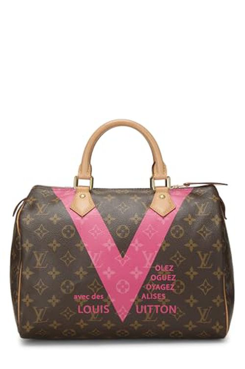 Louis Vuitton  Pre-Loved Pink Monogram V Speedy 