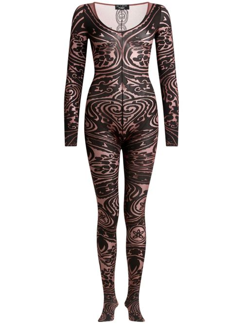 Paisley Tattoo bodysuit - Red
