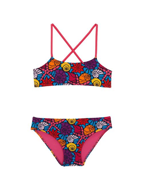 Galac graphic-print bikini - Blue