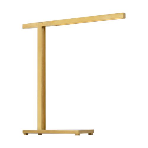 Natural Brass LED Table Lamp from the Stagger Collection