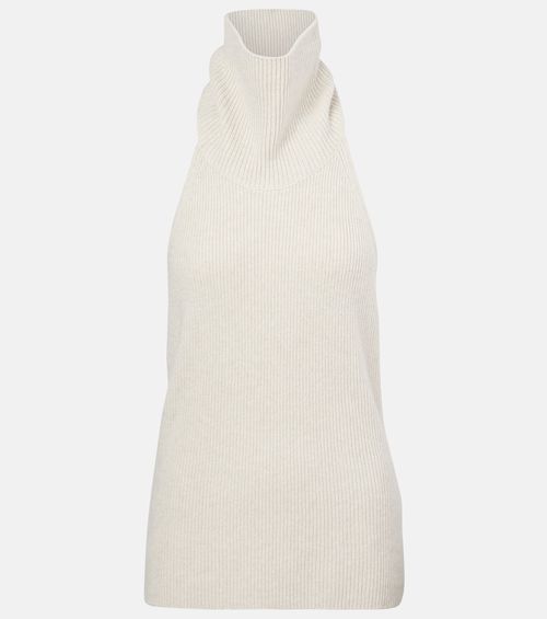 Lisa Yang Maddie open-back cashmere top