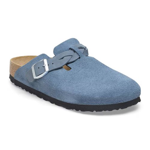Unisex Boston Braided Suede Leather Elemental Blue