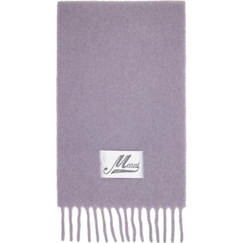 Purple Alpaca Scarf
