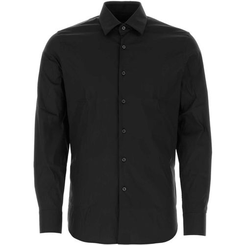 Prada Black Stretch Poplin Shirt