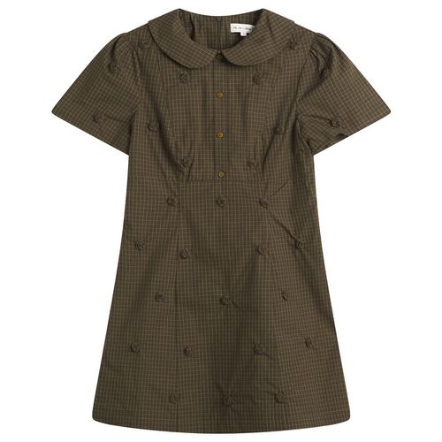 Women's Rosette Check Mini Dress in Ivy Check