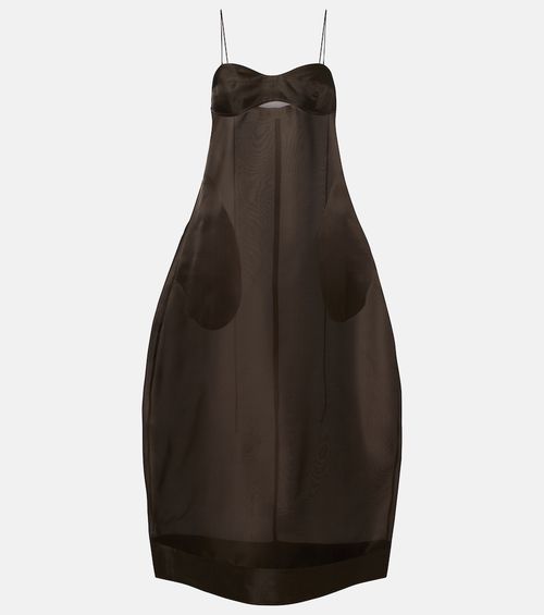 Róhe Silk organza midi dress