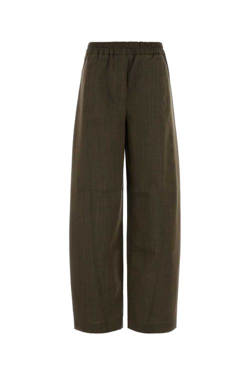 Wool Trousers — Brown