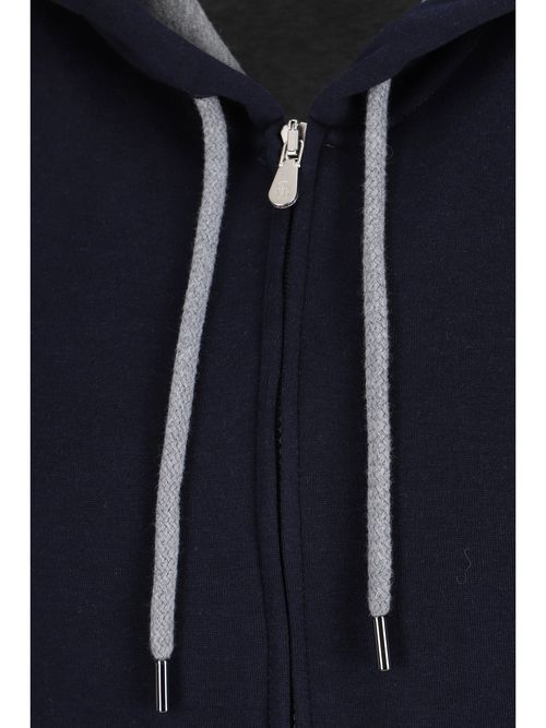 Cotton Hoodie — Blue