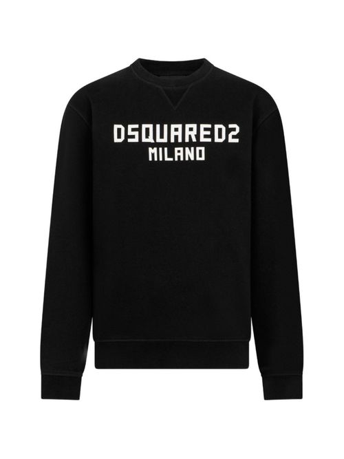 Black Logo Crew Neck Sweatshirt