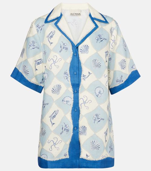 Alémais Pia printed linen shirt