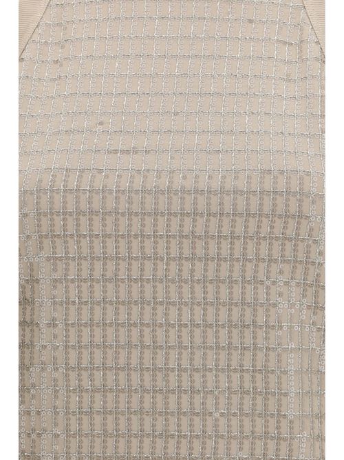 Luminous Embroidery Blouse — Beige