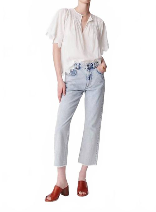 Biarritz Cropped Jeans In Givre