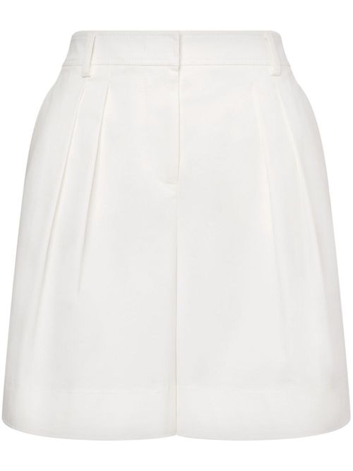 Pleat-detailing shorts - White
