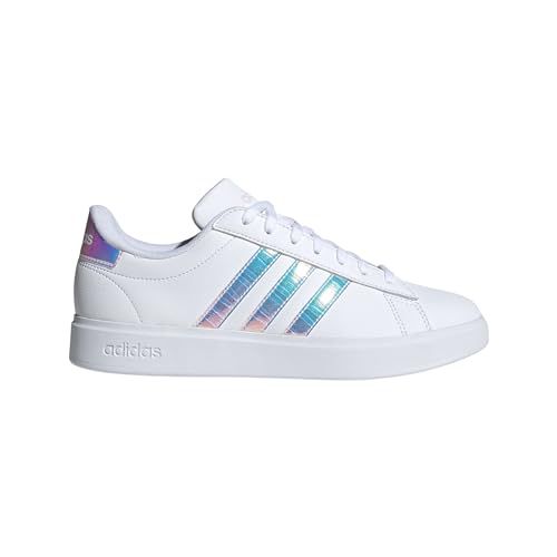 adidas gazelle silver green womens adidas Grand Court 2.0 Sneaker | Women's | White/Black | Size 7 main image 0