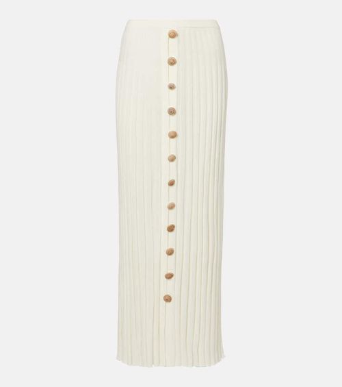 Sundial Shell cotton-blend maxi skirt