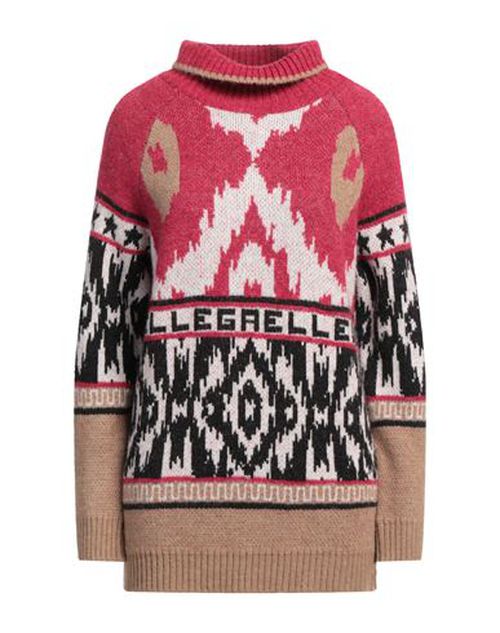 Woman Turtleneck Magenta Size 1 Acrylic, Polyester