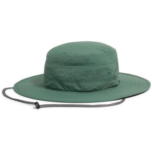 Women's Solar Roller Sun Hat Small Malachite-Rice Embroidery