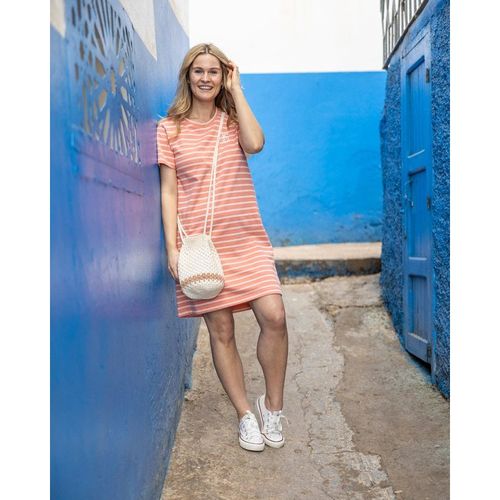 Saltrock Jesa Womens T-Shirt Dress in Coral - Orange