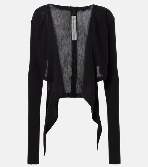 Cropped virgin wool sweater