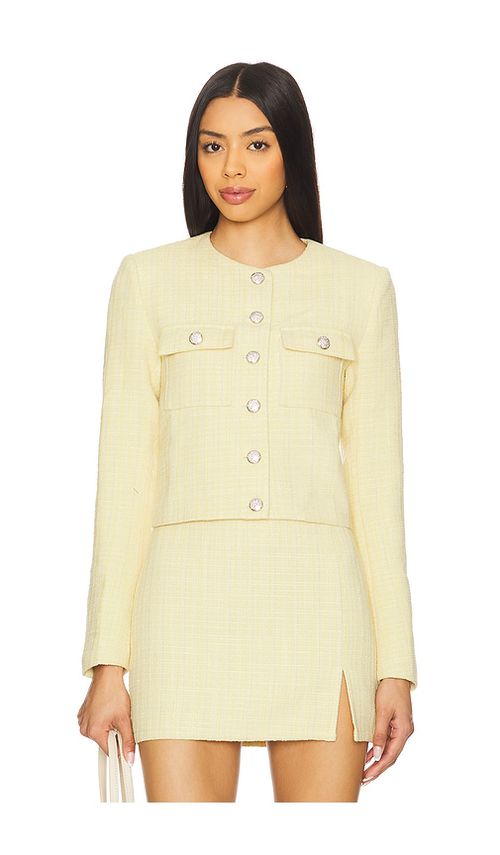 MORE TO COME Willow Crop Jacket in Baby Blue. L. Also in XXS, XS, S