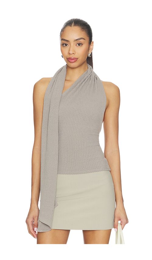 Kimberly Taylor Adri Knit Top in Beige. L. Also in M